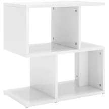 vidaXL Nachtschrank Hochglanz-Weiß 50 x 30 x 51,5 cm Weiß