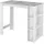 [en.casa] Bartisch Danderyd 120 x 60 x 106 cm Weiß/Betonoptik