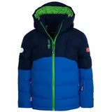 TROLLKIDS Winterjacke Gryllefjord, Marineblau/Hellgrün, Größe 110