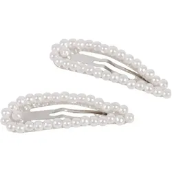 A & A Click-Clack Perle Metall silber weiß