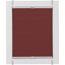 Plissee SUNLINES "Start-up Style Honeycomb", rot (ziegelrot, silberfarben, silberfarben), B:110cm H:205cm, Obermaterial: 100% Polyester, Plissees, verspannt mit Simply-Fix Klemmträger, Wabenplissee
