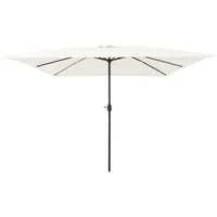 VidaXL Sonnenschirm Quadratisch 295x245 cm Sandweiß