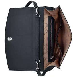 Gretchen Oyster Clutch Three Clutch Leder Black/Yellow/Brown