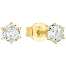 Amor Paar Ohrstecker »2015250« mit Zirkonia (synth.) goldfarben