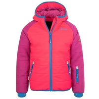 TROLLKIDS Hafjell PRO Skijacke Dunkelrosa/Hellrosa/Blau, Größe 176