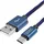 EAXUS USB-Ladekabel USB-A Stecker, USB-C Stecker 2 m Blau