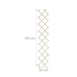 Relaxdays Rankgitter ausziehbar 180 x 30 cm Natur