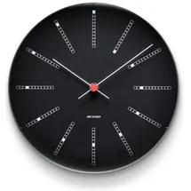 Arne Jacobsen Clocks Bankers Wanduhr 21,00 cm Ø21 cm schwarz