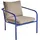 Brafab Bendt Loungesessel indigo blau/beige
