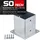 SOTech Bodenanker Zum Aufschrauben 120 x 152 mm Silber/Stahl
