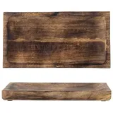 Bloomingville Tablett CAMINA Mango Holz Braun 38x20 cm