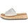 Gabor "Pantolette", Damen, Gr. 38,5, silber beige, Schuhe Pantolette