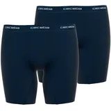 CECEBA Boxershorts unifarben Dunkelblau 7XL 2er Pack