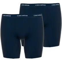 CECEBA Boxershorts unifarben Dunkelblau 7XL 2er Pack