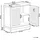 Beliani Waschbeckenunterschrank 60 x 30 cm Schwarz