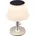 GLOBO Solarleuchte Edelstahl 19,5x28 cm 10x LED warmweiß