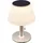 GLOBO Solarleuchte Edelstahl 19,5x28 cm 10x LED warmweiß