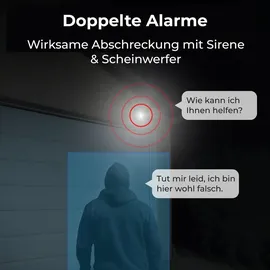 Reolink RLC-811WA WLAN 8MP Überwachungskamera Außenbereich,Innenbereich 4K,Farbige Nachtsicht,2,4/5 GHz Dualband-WLAN,Intelligente Erkennung