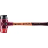 Halder Schonhammer SIMPLEX Kopf-D.50mm mittelhart/hart Gum. schwarz/Plastik rot