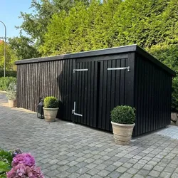 PLUS Nordic Multi Gartenhaus 14 m2 - 3 Modulen - geschlossener Fassade
