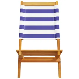 vidaXL Gartenstuhl 48 x 94 x 20 cm blau/weiß 2 St.