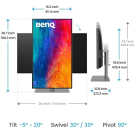 BenQ PD3225U (31,5") 4K Grafik-Monitor IPS 16:9 DP/HDMI/TB3 Pivot HV