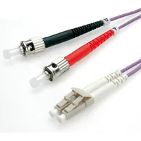 Roline LWL-Kabel 50/125μm OM4, LC/ST, violett, 10 m