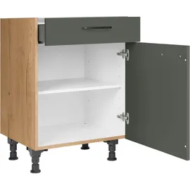 Nobilia Kochfeldumbauschrank Easytouch 60 x 58,3 x 87 cm Grün