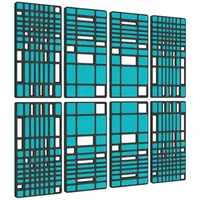 Platino24 Wandpaneel MANHATTAN grün 8 St. 200 x 200