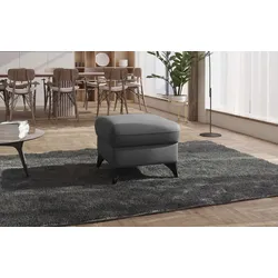 Polsterhocker SIT & MORE "Astoria", grau, B:63cm H:48cm T:74cm, 100% Polyester, Hocker, Passend zur "Astoria"-Serie