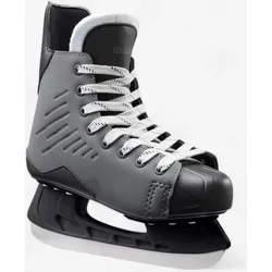 Schlittschuhe Kinder Eishockey-Look ‒ H100 schwarz|grau 37