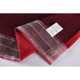 Gardinenbox Vorhang »Milano« Samt Blickdicht Schlaufenband Tunneldurchzug Blackout Bügelband kürzbar Rot 2 Stück HxB 280x135 cm, 20357