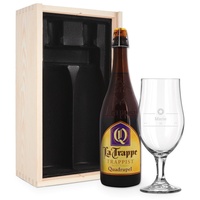 Bier mit Glas - La Trappe Quadrupel