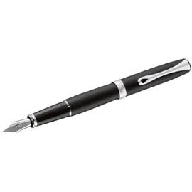 Diplomat - Füllhalter Excellence A2 Lapis Schwarz matt Chrom - Schick und elegant - Lange Lebensdauer - Lapis schwarz - 5 Jahre Garantie