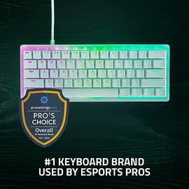 Razer Huntsman V3 Pro Mini, Gaming Tastatur, Opto-Mechanical, Razer Analog Optical, Kabelgebunden, Snap Tap, Weiß, Weiß
