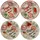 Mambocat Pizzateller 33 cm Grün/Rot 4er Set
