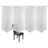 HOME WOHNIDEEN Schiebegardine HOME WOHNIDEEN "JENNA" Gr. 1, weiß, B:57cm H:160cm, Jacquard, Polyester, Gardinen, Schiebevorhang Jacquard Set, inkl. Befestigungszubehör