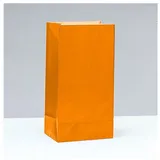 Unique Partytaschen aus Papier - Orange - 12er-Pack