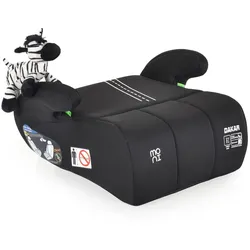 Moni Kindersitz Sitzerhöhung Dakar i-Size (125-150cm) Gruppe 3, Kuscheltier schwarz