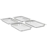 vidaXL Gastronormbehälter 4 Stk. GN 1/1 40 mm Edelstahl