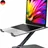 Babacom Laptop Ständer Höhenverstellbar, Faltbarer Stand aus Aluminiumlegierung Ergonomischer, Belüfteter Laptopständer Kompatibel mit MacBook Air, Pro, Allen Laptops 10-16" (Schwarz)