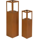 Frank Flechtwaren Windlichtsäule Trend im 2er Set