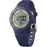 ICE-Watch - Ice Digit Dark Blue Gold - Blaue Jungen/Unisexuhr mit Plastikarmband - 021618 (Small)
