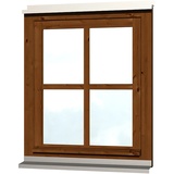 SKANHOLZ Skan Holz Einzelfenster Rahmenaußenmaß 69,1 x 82,1 cm Nussbaum