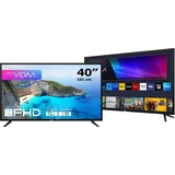 40" Full HD Smart TV/Fernseher JTCS40F39401SL, VIDAA, Triple Tuner - Schwarz