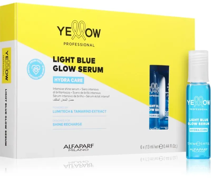 Yellow Professional Hydra Care Light Blue Serum aufhellendes Serum für alle Haartypen 6x13 ml