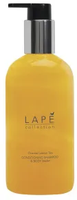 LAPE Collection Shampoo & Body Wash, Oriental Lemon Tea, Milde Haarpflegekomponenten für ein sanftes Waschen der Haare, 300 ml - Flasche, Oriental Lemon Tea