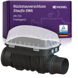 Kessel Rückstauverschluss Staufix DN 150 Freiliegend