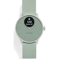 Withings Scanwatch Light Hybrid Smartwatch Scanwatch Light - 37mm HWA11-MODEL 4-ALL-IN - grün,grün / beige - 37mm