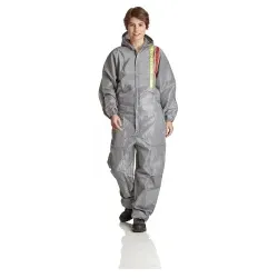 Mehrweg- Lackieroverall, Kapuze, grau, PSA Kategorie 1 LO-2XL , 1 Stück, Größe 2XL, einzeln verpackt
